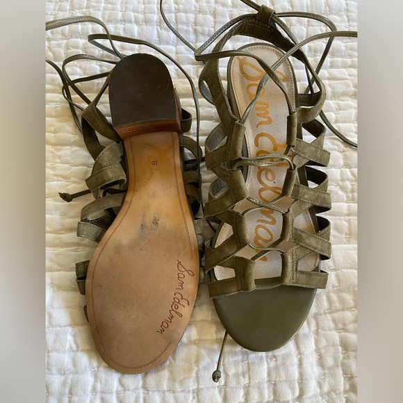 Sam Edelman Womens Ardella Leather Lace Up Gladiator Sandal sz 10 - Picture 4 of 4